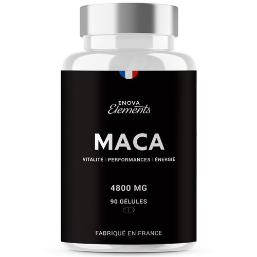 Maca Noire | Fort Dosage Jusqu'à 4800 Mg | 100% Naturel | Vitalité Performances Énergie | 90 Gélules | Fabriqué En France 
