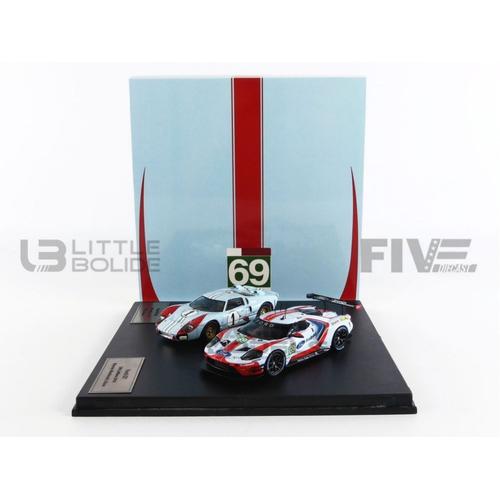 Ixo 1/43 - Fgt43001set2 - Ford 2 Cars Set Gt40 Mkii - Le Mans 1966 And 2019-Ixo