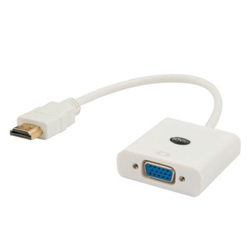 Adaptateur Savio HDMI(M)-D-Sub(F) CL-27 Blanc