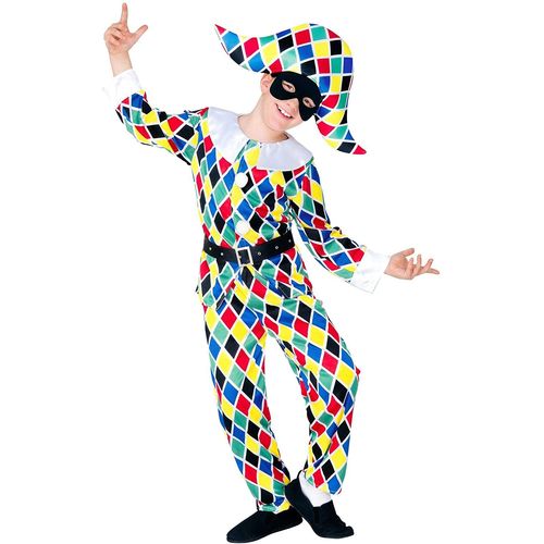 Déguisement Arlequin Multicolore Enfant - 148932 - 5 À 7 Ans - Port 0¿