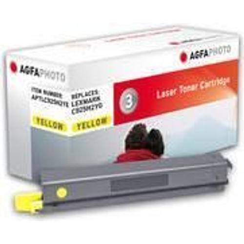 Compatible avec Lexmark C925H2YG (C925) Agfa Photo APTLC925H2YE Toner Jaune