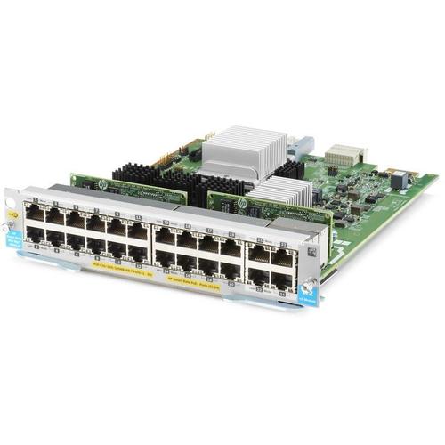 HPE - Module d'extension - Gigabit Ethernet (PoE+) x 20 + 1/2.5/5/10GBase-T (PoE+) x 4 - pour HPE Aruba 5406R, 5406R 16, 5406R 44, 5406R 8-port, 5406R zl2, 5412R, 5412R 92, 5412R zl2