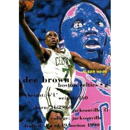 Trading Card Fleer 95-96 Dee Brown 8