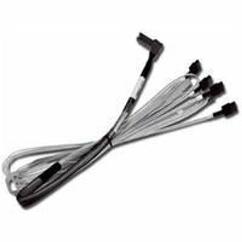 Broadcom - Câble interne SAS - Mini SAS (SFF-8087) angle droit pour Mini SAS (SFF-8087) - 80 cm