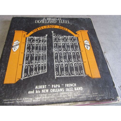 33 Tours A Night At Dixieland Hall Albert Papa French And His New Orleans Jazz Band (( Dedicaces