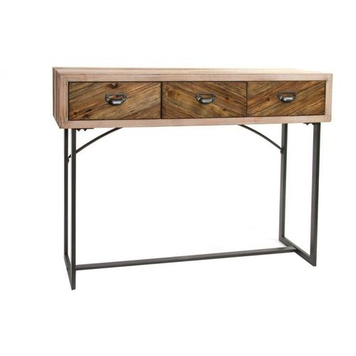 Console Dkd Home Decor Métal Bois (110 X 32 X 85 Cm)