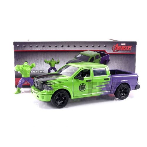 Jada Toys 1/24 - 99726gr - Dodge Ram 1500 - With Hulk Figure 2014-Jada Toys