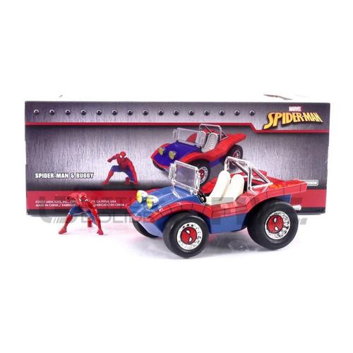 Jada Toys 1/24 - 33729r - Buggy Dune Buggy With Spiderman Figure-Jada Toys