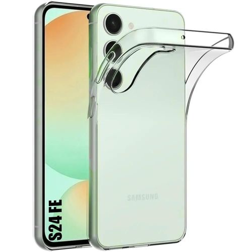 Coque Pour Samsung Galaxy S24 Fe (Pas Pour S24) - Silicone Antichoc Anti-Rayures Transparent - E.F.Connection
