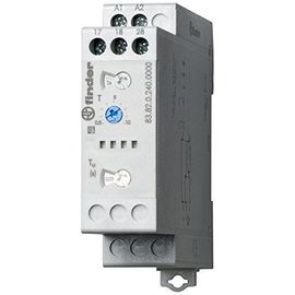 Finder 838202400000PAS Relais temporisé fond d'armoire démarrage Etoile/triangle multi-tension 2 NO 16 A de 24 à 240 Vac/dc 0,5 s à 10 jours