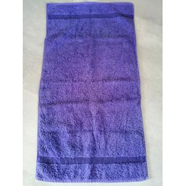 Serviette De Toilette Violette 89 X 47 Épaisse Carré Blanc