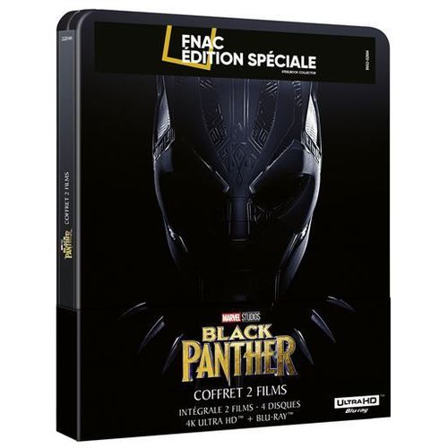 Black Panther + Black Panther : Wakanda Forever - Exclusivité Fnac Boîtier Steelbook - 4k Ultra Hd + Blu-Ray