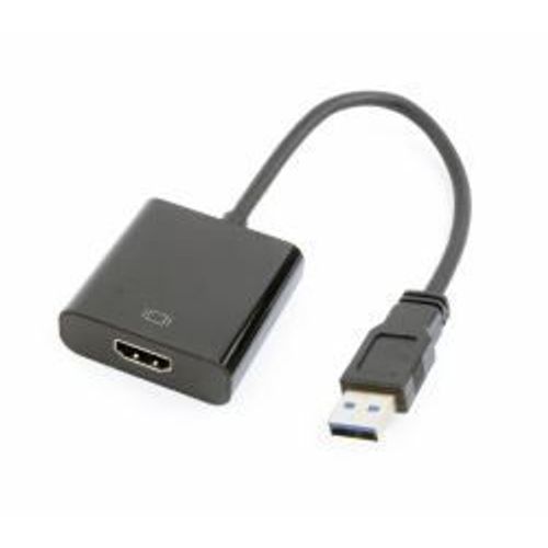 Câble Adaptateur Gembird USB 3.0 Mâle vers HDMI Femelle Noir