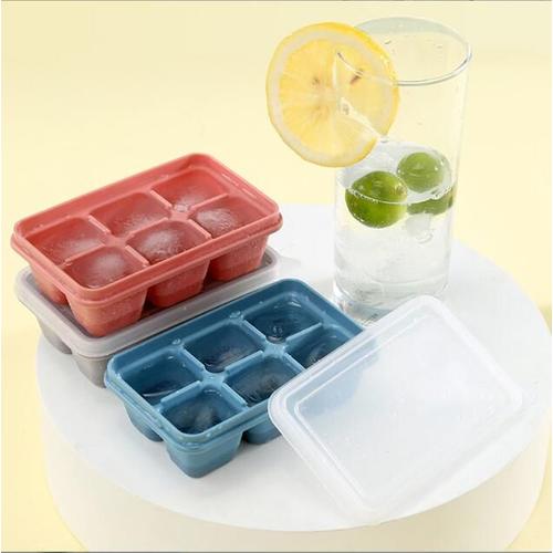 3 Bacs De 6 Glaçons, Soit 18 Glaçons - Bac Glacon Silicone - Sans Bpa - Bacs À Glaçons Carrés Faciles À Retirer