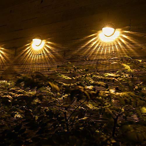 Lampadaire de jardin solaire à LED mural : éclairage porte et
