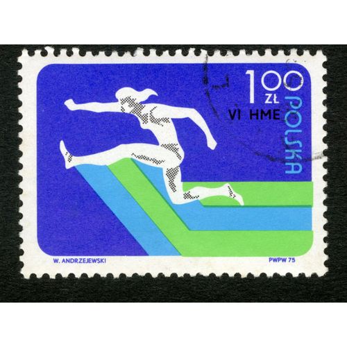 Timbre Oblitéré Polska Vi Hme , Andrzejewski, 1975, 1,00 Zl