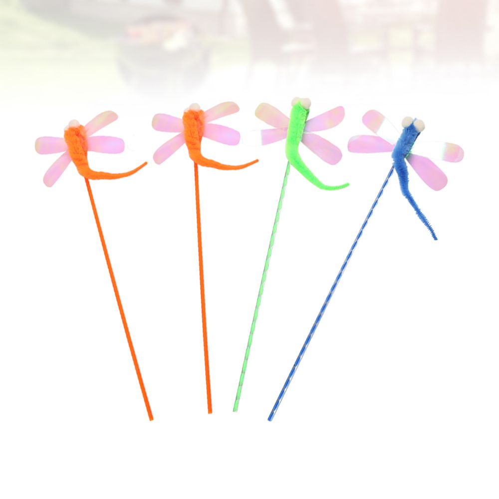 Jouets En Forme De Libellule Pour Chat, 4 Pices, Bton  Pa... - 3
