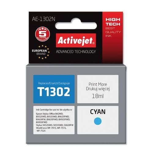 Activejet AE-1302N cartouche d'encre Compatible Cyan 1 pièce(s)