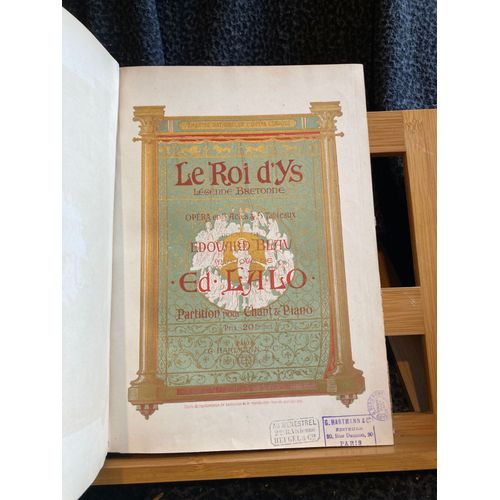 Edouard Lalo Le Roi D'ys Partition Chant Piano Reliée Éditions Heugel