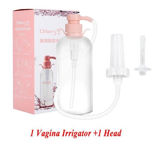 600 ML vagin médical irrigateur lavement Anal Douche lavement seringue colonique vaginale Douche anale réutilisable dispositif de lavage Vaginal