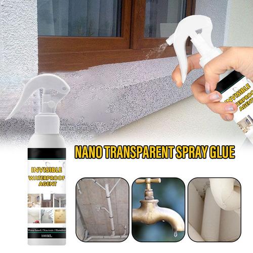 Revêtement Imperméable Transparent Pour Mur Extérieur Et Toit, Agent D'étanchéité, Pour Salle De Bain, Spray De Colle Transparente, Fuite De Carrelage, H88f