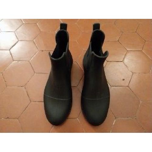 Boots D'équitation Plastique Noir Fouganza