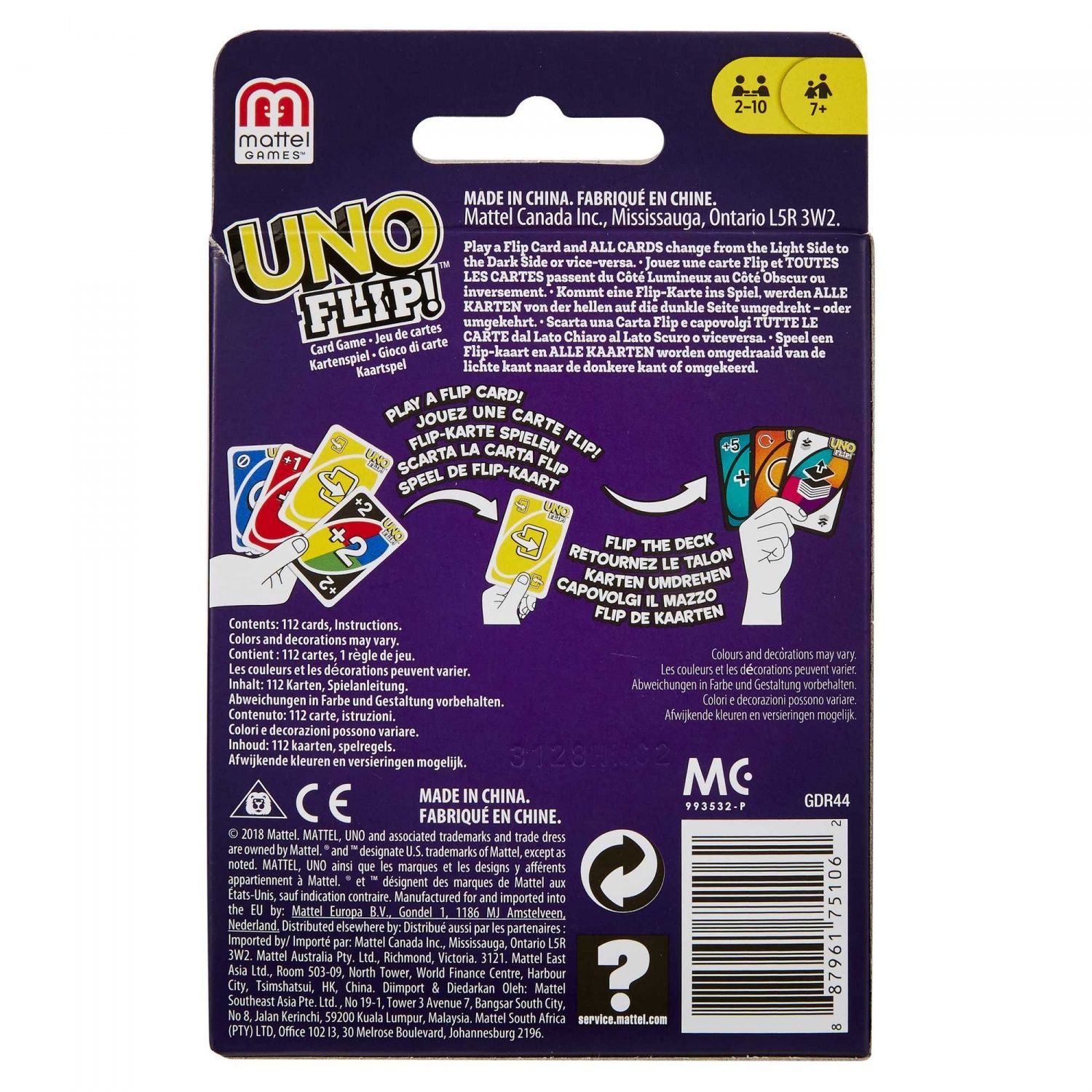 Uno Flip - Jeu De Cartes Famille - 7 Ans Et + - 3