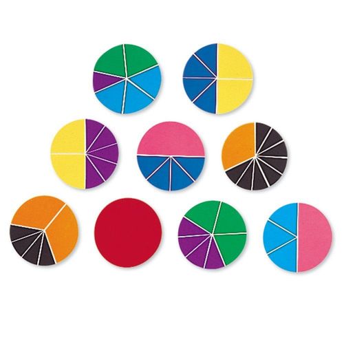 Cercles De Fractions Deluxe En Mousse Souple Aux Couleurs De L'arc-En-Ciel De Learning Resources