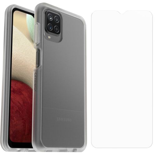 Otterbox React Series - Coque De Protection Pour Téléphone Portable - Clair - Avec Protection D'écran Trusted Glass - Pour Samsung Galaxy A12