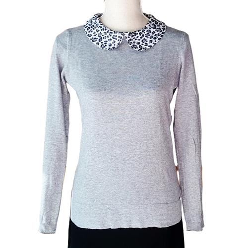 Pull Morgan Taille 36 Gris Coton