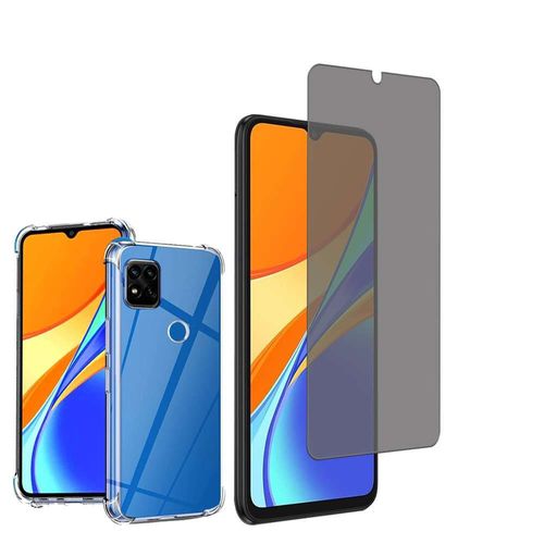 Coque Silicone Tpu Souple Pour Xiaomi Redmi 9c/ 9c Nfc/ Redmi 9 (India) 6.53" Anti-Choc Ultra Résistant Avec Coins Renforcés - Transparent + 1 Film Verre Trempé Anti Lumière Bleu - Transparent