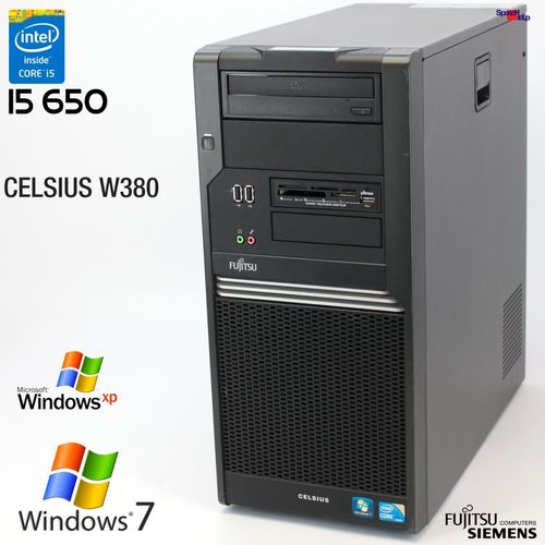 FUJITSU CELSIUS W380 INTEL CORE i5-650 - 3.20 GHZ - RAM 8 GB DDR3 - DD 500 GB / WINDOWS 7 PRO