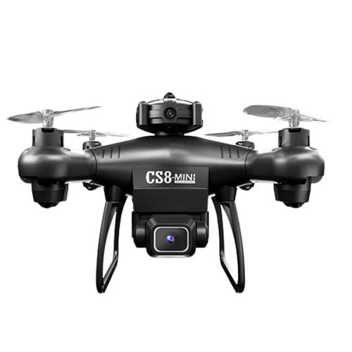 Mini drone avec caméra, hélicoptère télécommandé, cadeaux pour garçons et  filles, quadrirotor FPV RC avec caméra vidéo HD, retour automatique, vol  circulaire, maintien d'altitude (noir)