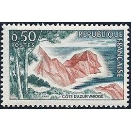 Timbre France 1963 Oblitéré - Côte D'azur Varoise - 0.50 Yt1391