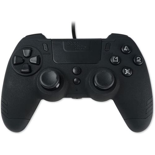 Steelplay - Slimpack - Manette Filaire, Double Vibration, Ps4/Ps3/Pc *Black*