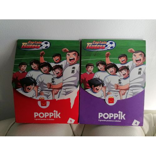 Captain Tsubasa (Olive Et Tom) - Poppik 1 + 4 (3 Grands Posters À Sticker) - Mcdonald's - 2021