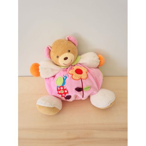 Doudou Ours Boule Rose Escargot Fleur Kaloo