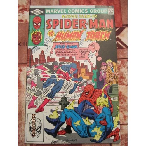 Marvel Team Up Featuring Spiderman And Human Torch 121
