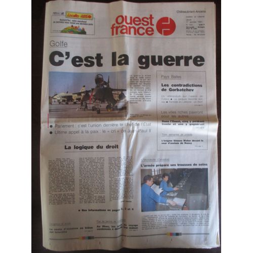 Ouest France 17 Janvier 1991