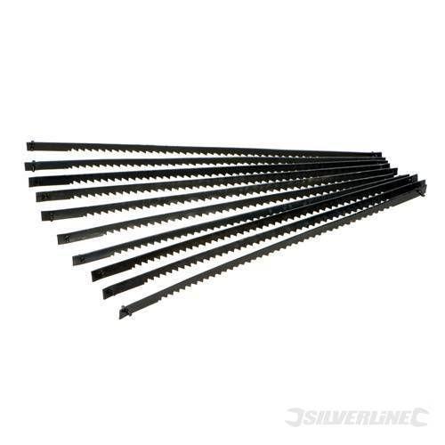 10 lames pour scie à chantourner 130 mm - SILVERLINE