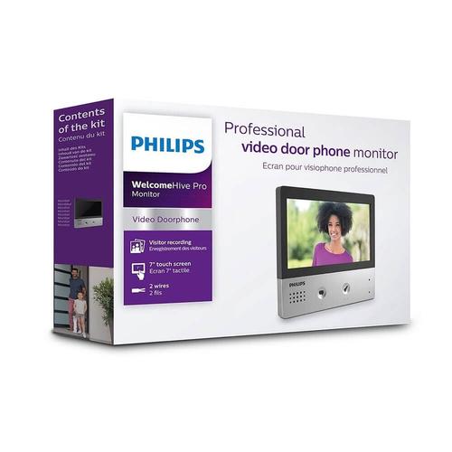 Visiophone Philips Welcome - Visiophone - Eye Connect 2, Visiophone connecté au Smartphone, Contrôle d'accès RFID,Fonction Message d'absence