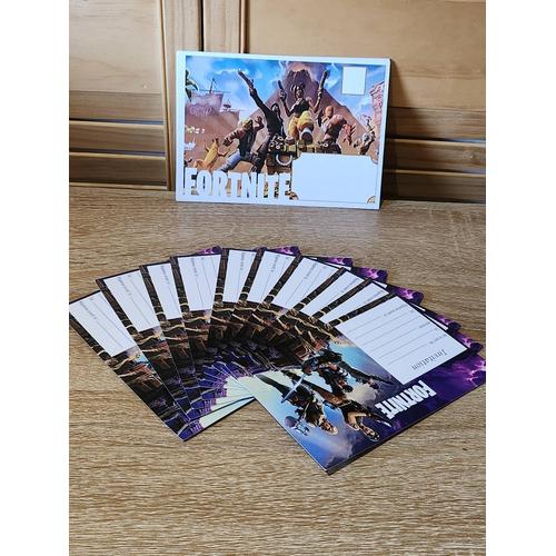 10 Cartes d'invitations Fortnite à personnaliser - Personnalisez vos  évènements à votre image