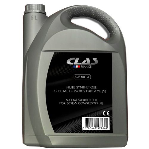 Bidon 5l D'huile Synthétique Spéciale Compresseurs À Vis - Op 6813 - Clas Equipements