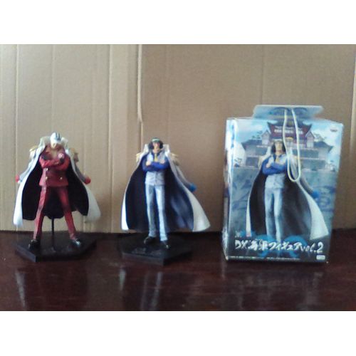 One Piece - Lot De 2 Figurines Aokiji Et Akainu De La Marine