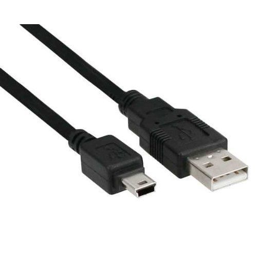 InLine 5m USB 2.0 - Câble USB (USB A, Mini-USB B, Mâle/Mâle, 480 Mbit/s, 5 m) noir