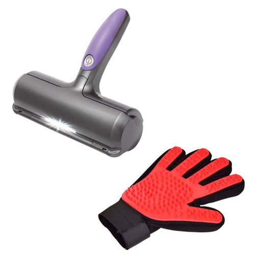 Pack Poils Animaux | Brosse Ramasse Poils Et Gant De Brossage Animaux | Venteo | Ramasse Poils |Brosse Pour Chat Et Chien | | Multicouleur