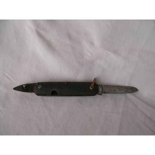Ww2 Angleterre Couteau Canif Anglais Multi Usages " H.G. Long " Lame / Ouvre Boite