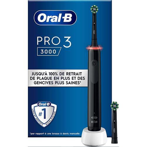 Braun Oral-B Pro 3 3000 Crossaction Black Edition - Brosse A Dents À Dents Électrique