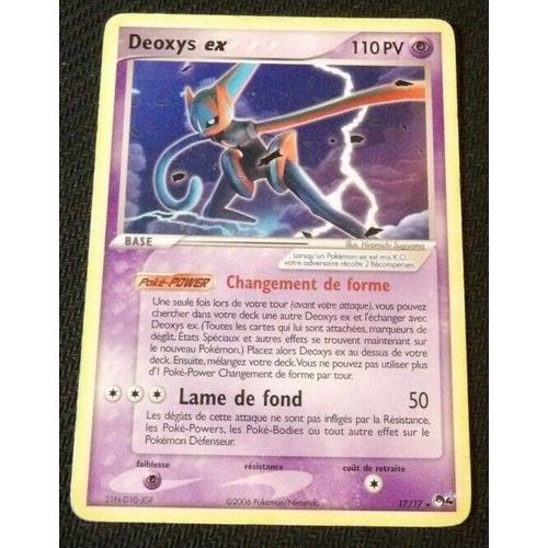 Carte Pokémon Pop Serie 4 Deoxys Ex 17 / 17