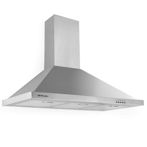 Orbegozo DS 48190 B IN Hotte aspirante décorative 90 cm Inox extraction 630 m3/h 3 niveaux de puissance éclairage LED